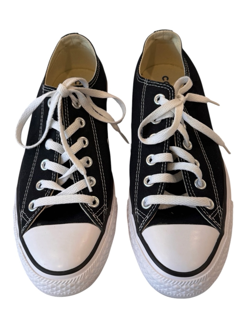 Converse Chuck Taylor All Star Black Classic Low-Top Sneakers - Picture 3 of 8